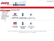Tablet Screenshot of eduroam.avans.nl